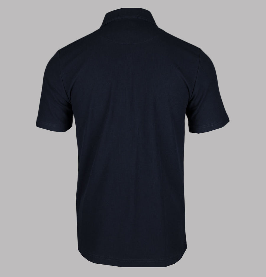 Pretty Green Islington SS Zip Polo Shirt Navy