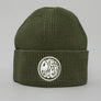 Pretty Green Logo Knit Beanie Khaki