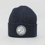 Pretty Green Logo Knit Beanie Navy