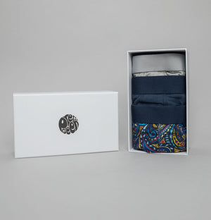 Pretty Green Marriot Paisley 3 Pack Boxers Blue