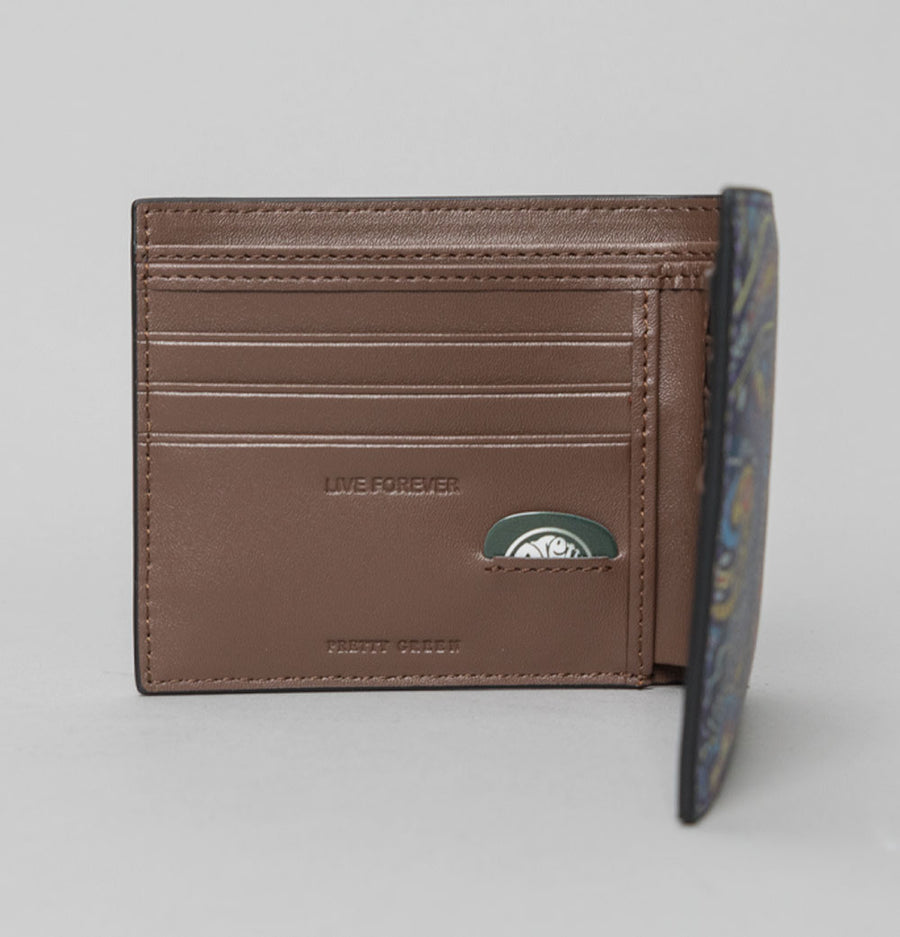 Pretty Green Marriot Paisley Wallet Blue