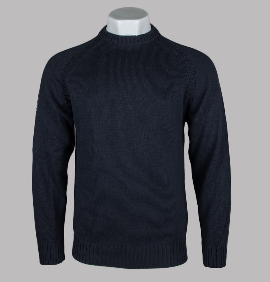 Pretty Green Mason Crew Knit Jumper Navy