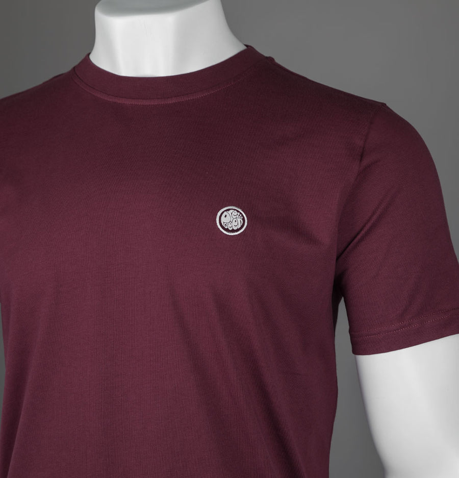 Pretty Green Mitchell T-Shirt Burgundy