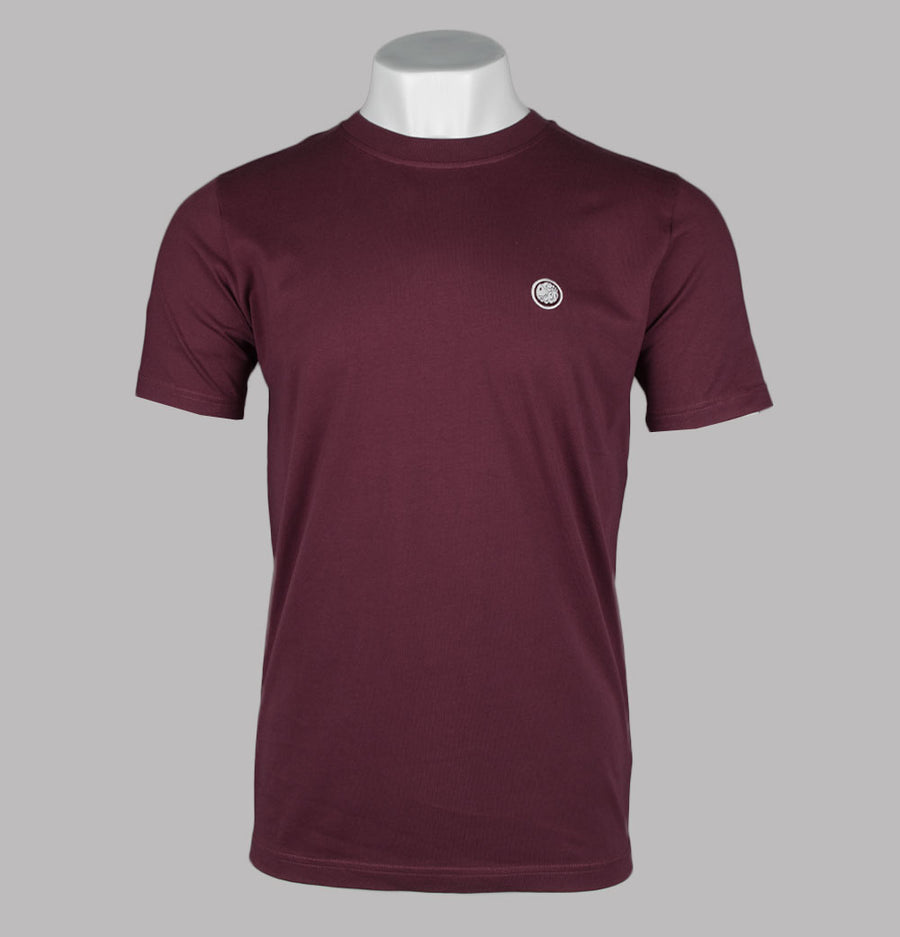 Pretty Green Mitchell T-Shirt Burgundy