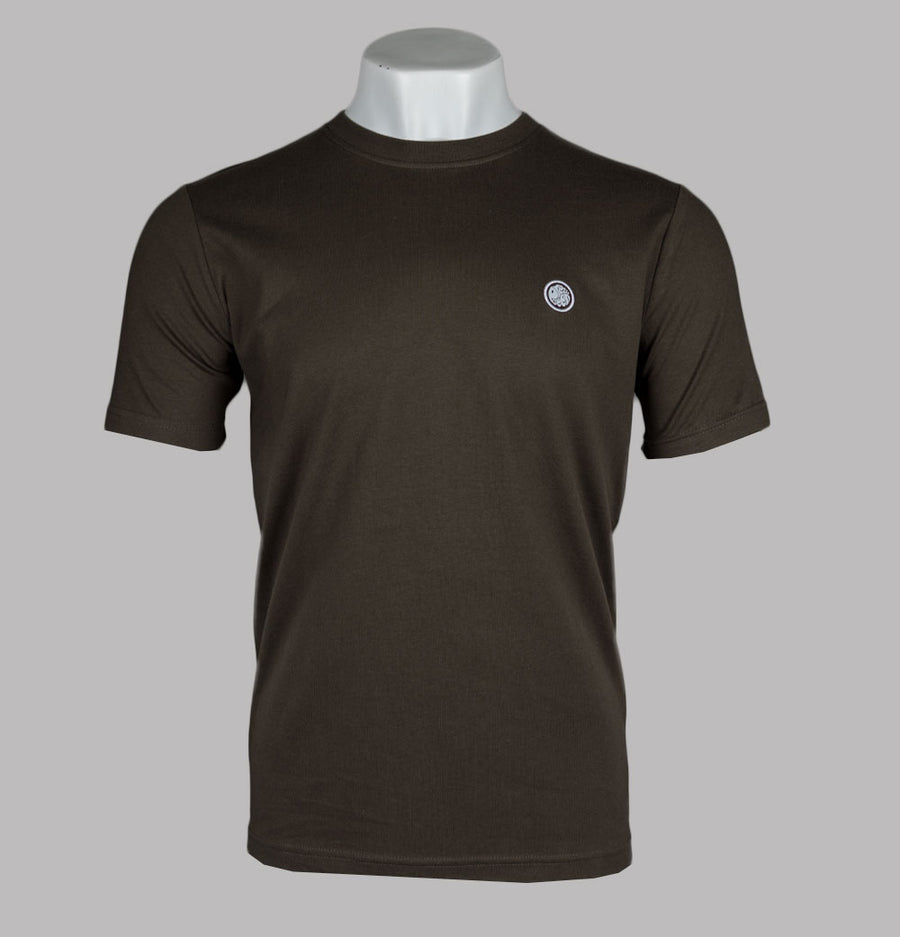 Pretty Green Mitchell T-Shirt Chocolate Brown