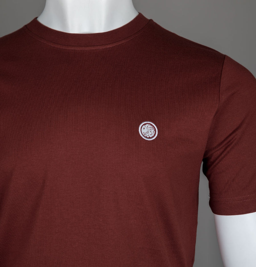 Pretty Green Mitchell T-Shirt Dark Burgundy
