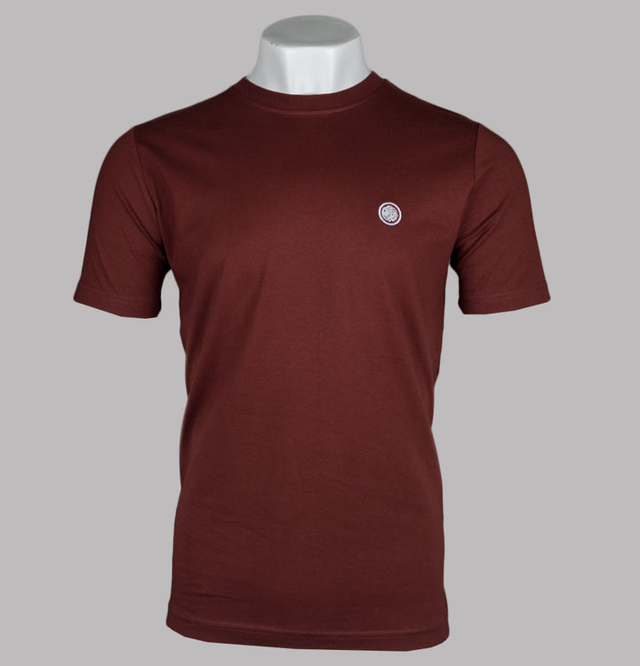 Pretty Green Mitchell T-Shirt Dark Burgundy