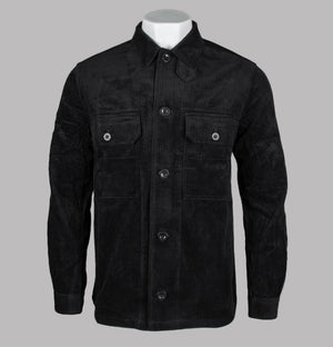 Pretty Green Reed Corduroy Overshirt Black