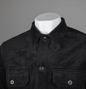 Pretty Green Reed Corduroy Overshirt Black