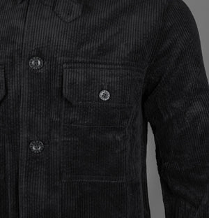 Pretty Green Reed Corduroy Overshirt Black