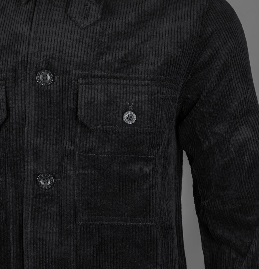 Pretty Green Reed Corduroy Overshirt Black