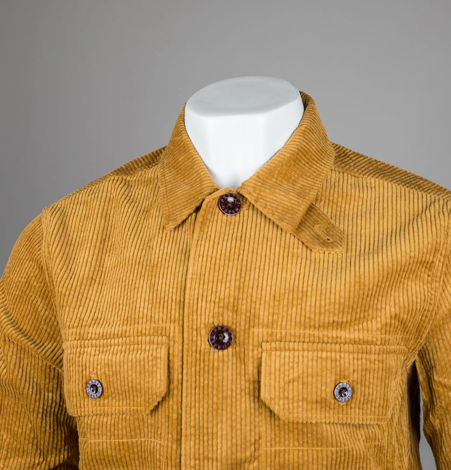 Pretty Green Reed Corduroy Overshirt Brown