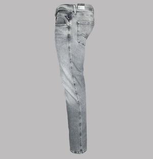 Replay Anbass Slim Fit Hyperflex Jeans Medium Grey Dust