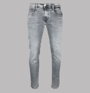 Replay Anbass Slim Fit Hyperflex Jeans Medium Grey Dust