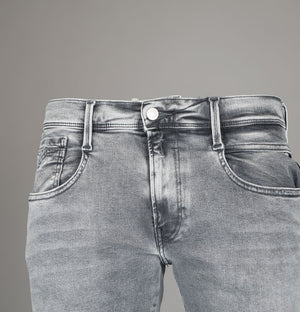 Replay Anbass Slim Fit Hyperflex Jeans Medium Grey Dust