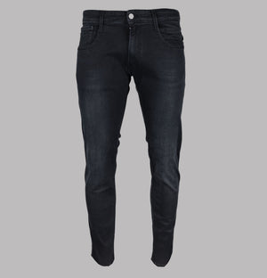 Replay Anbass Slim Fit Power Stretch Jeans Black