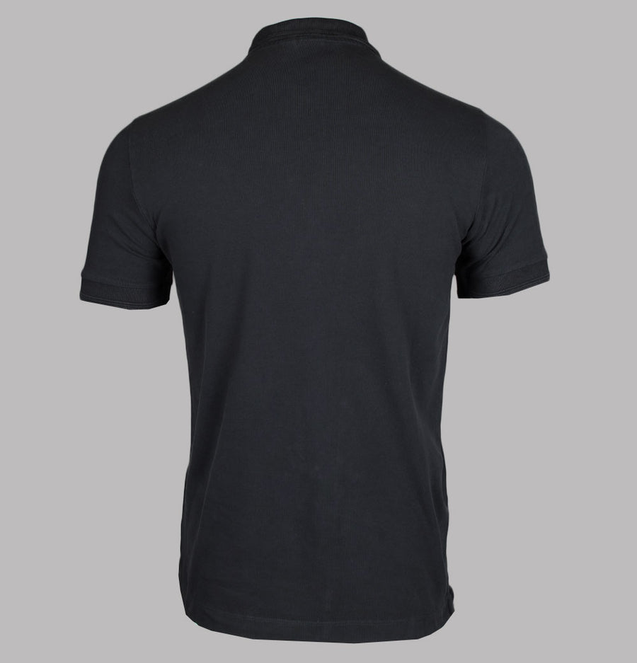 Replay Cotton Pique Polo Shirt Black
