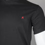 Replay Embroidered R Logo T-Shirt Black