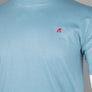 Replay Embroidered R Logo T-Shirt Blue