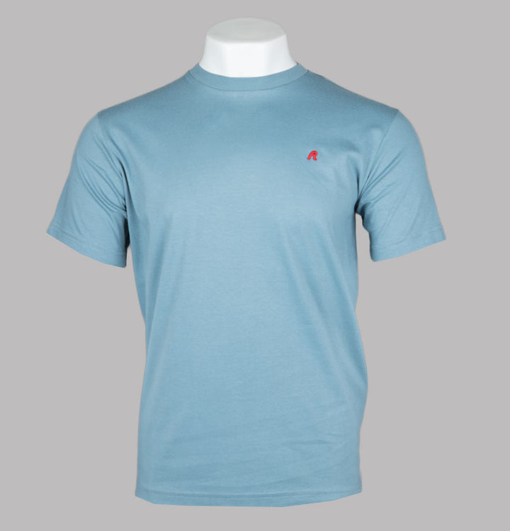 Replay Embroidered R Logo T-Shirt Blue