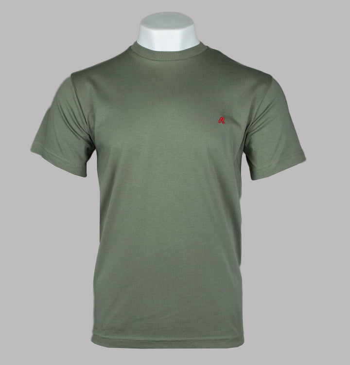 Replay Embroidered R Logo T-Shirt Green