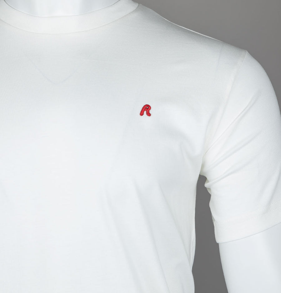 Replay Embroidered R Logo T-Shirt White