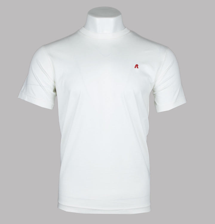 Replay Embroidered R Logo T-Shirt White