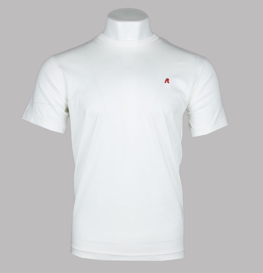 Replay Embroidered R Logo T-Shirt White