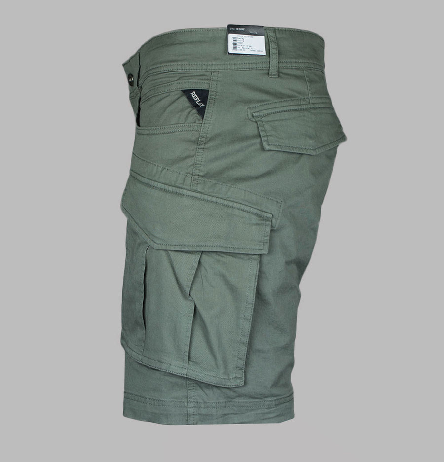 Replay Joe Cargo Shorts Aviator Green