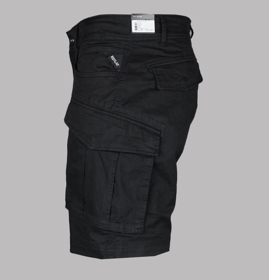 Replay Joe Cargo Shorts Black