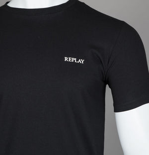 Replay Logo T-Shirt Black
