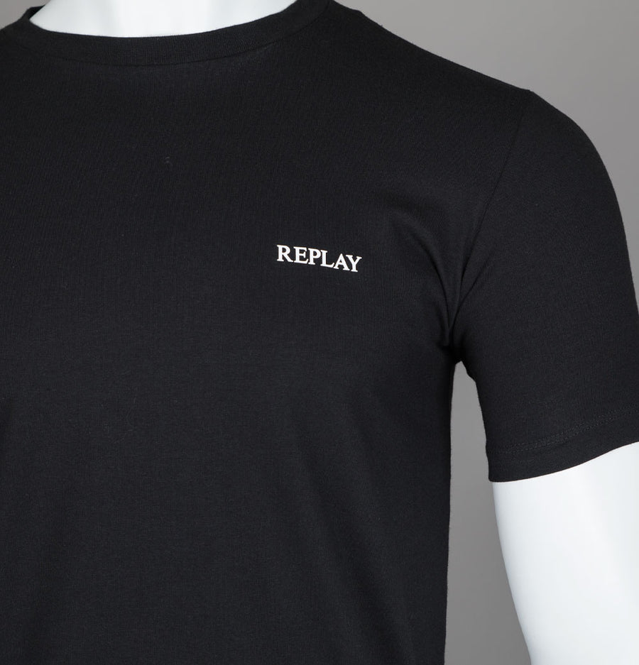 Replay Logo T-Shirt Black