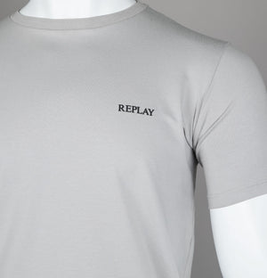 Replay Logo T-Shirt Grey