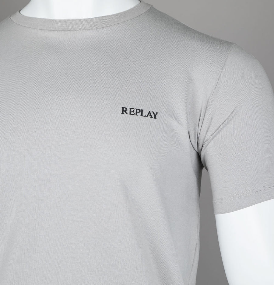 Replay Logo T-Shirt Grey