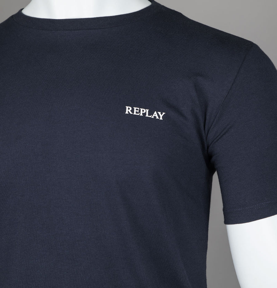 Replay Logo T-Shirt Navy