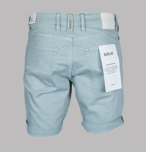 Replay RBJ.981 Tapered Fit Denim Shorts Blue Sugar Paper