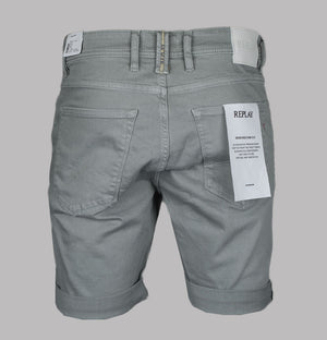 Replay RBJ.981 Tapered Fit Denim Shorts Dim Grey