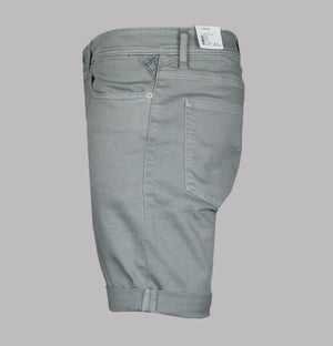 Replay RBJ.981 Tapered Fit Denim Shorts Dim Grey