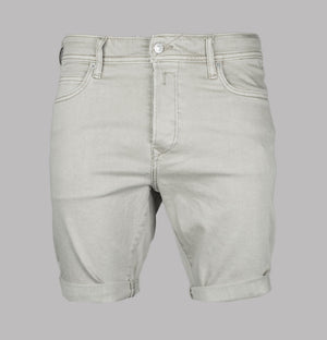 Replay RBJ.981 Tapered Fit Denim Shorts Oatmeal Beige
