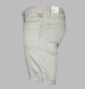 Replay RBJ.981 Tapered Fit Denim Shorts Oatmeal Beige