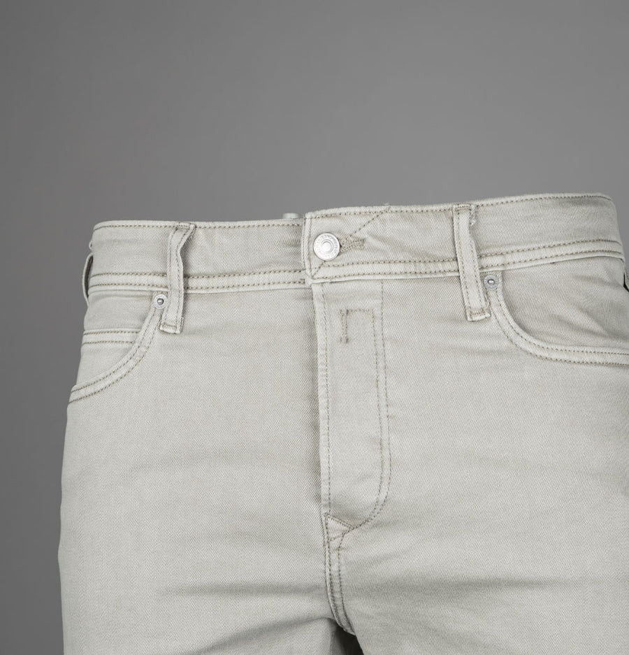 Replay RBJ.981 Tapered Fit Denim Shorts Oatmeal Beige