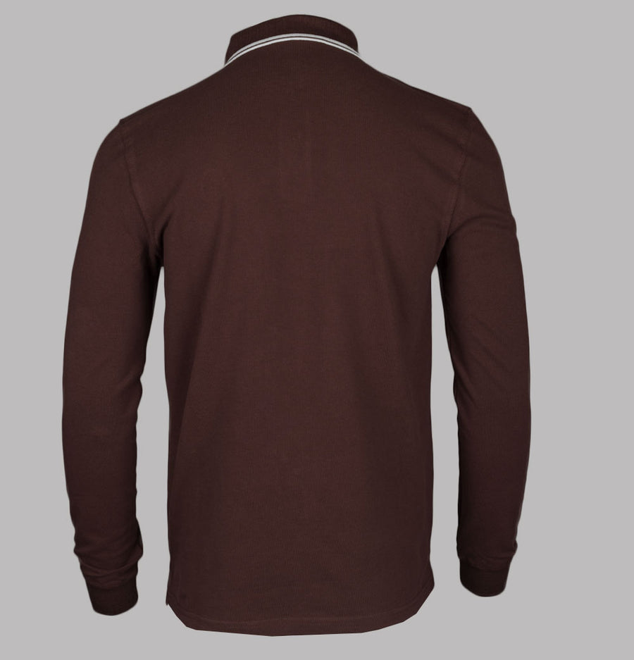 Sergio Tacchini 020 LS Polo Shirt Bitter Chocolate/Gardenia