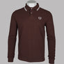 Sergio Tacchini 020 LS Polo Shirt Bitter Chocolate/Gardenia