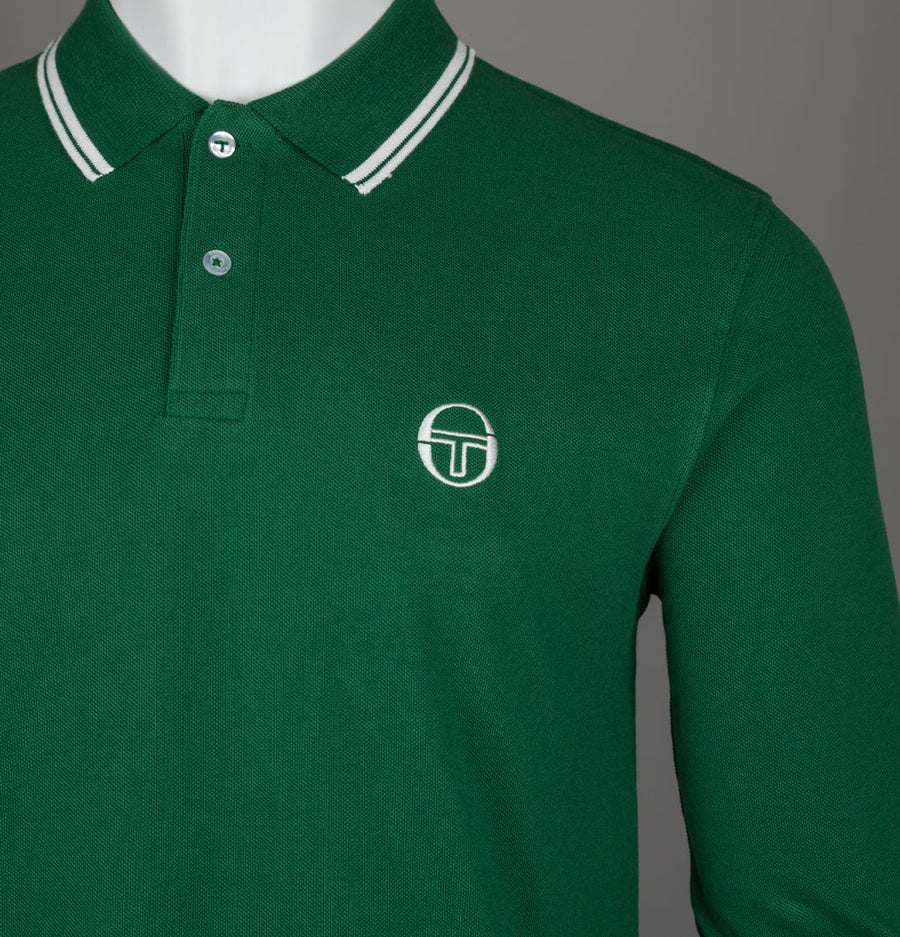 Sergio Tacchini 020 LS Polo Shirt Eden/Gardenia