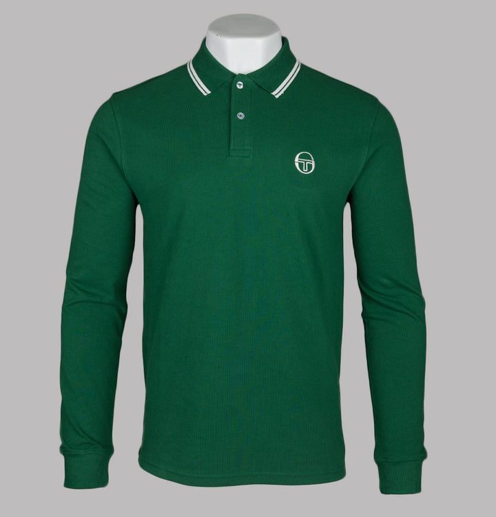 Sergio Tacchini 020 LS Polo Shirt Eden/Gardenia