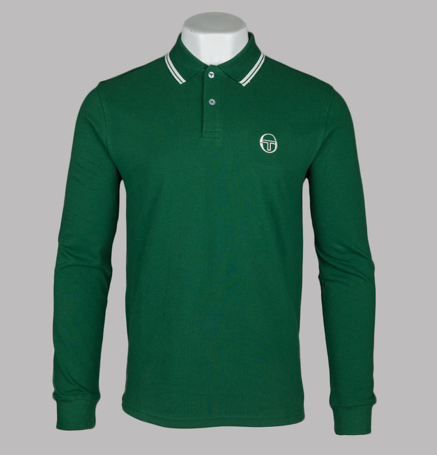 Sergio Tacchini 020 LS Polo Shirt Eden/Gardenia