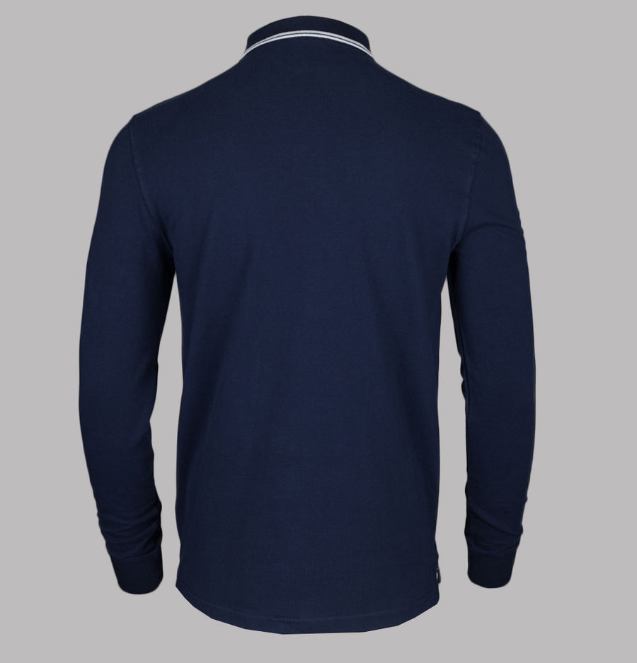 Sergio Tacchini 020 LS Polo Shirt Maritime Blue/White