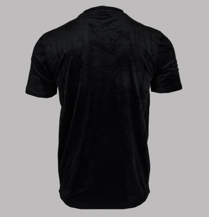 Sergio Tacchini Ayme Velour T-Shirt Black/Gold