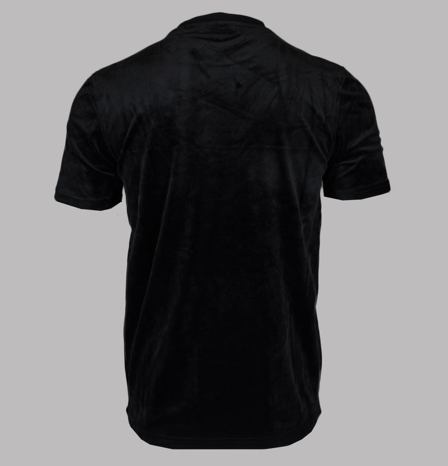 Sergio Tacchini Ayme Velour T-Shirt Black/Gold