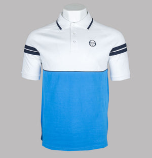 Sergio Tacchini Cambio Polo Shirt White/Palace Blue